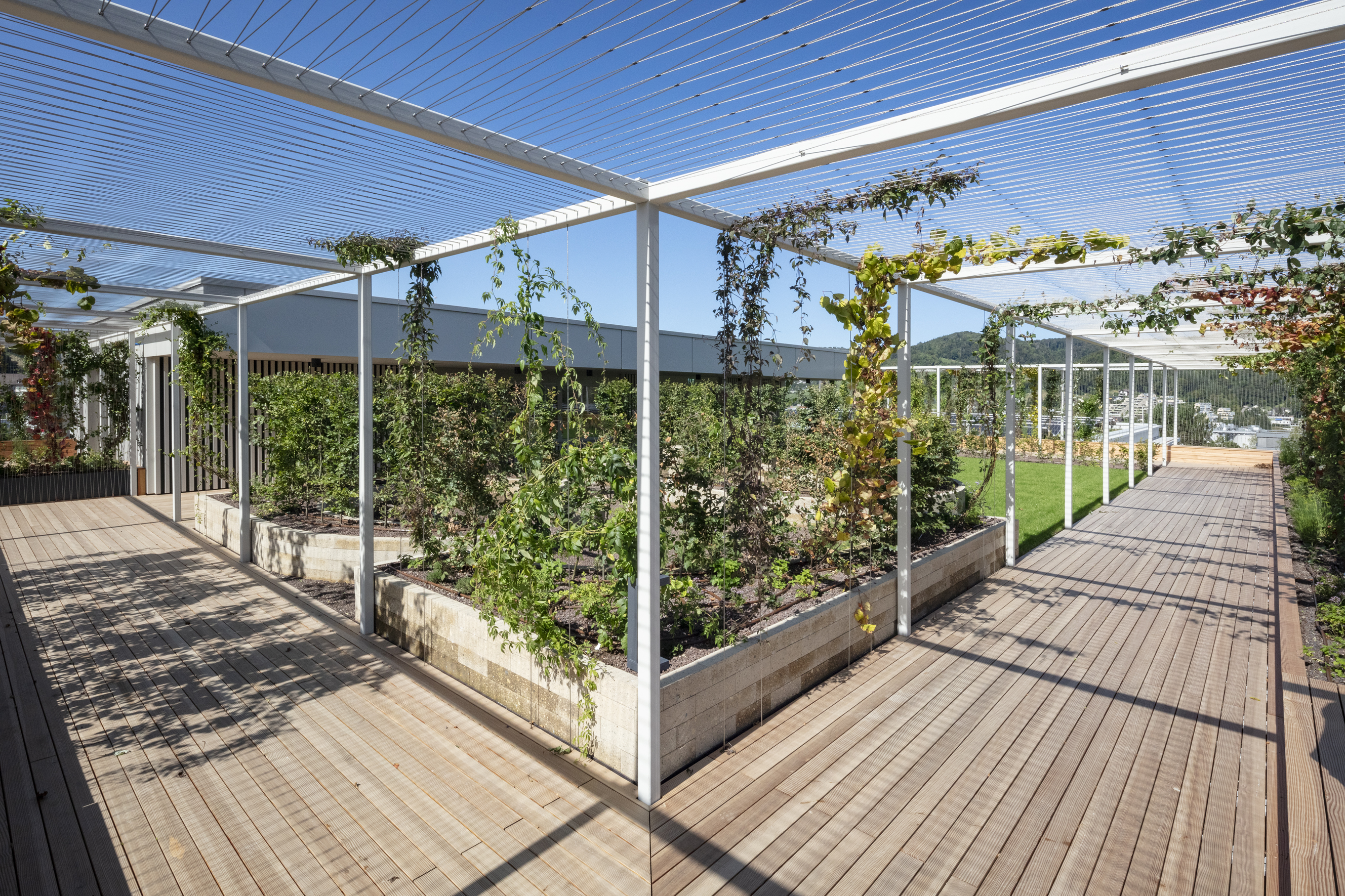 Dachterrasse der Privatklinik im Haus Galms